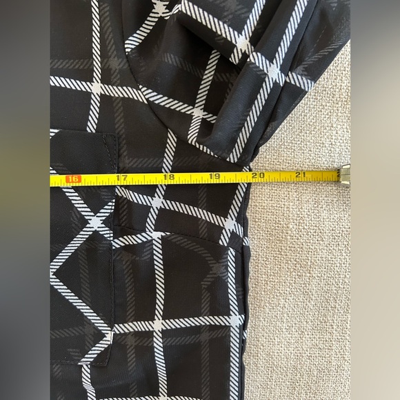 Merona Black White Stripes Long Sleeve Sheer V Neck Top Shirt. Size Medium - Picture 7 of 9